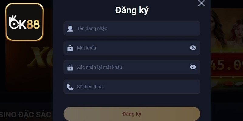Các bước đăng ký tham gia cá cược trò chơi