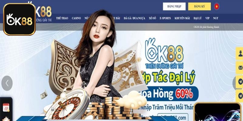 Click đúng web theo hướng dẫn đăng ký OK88