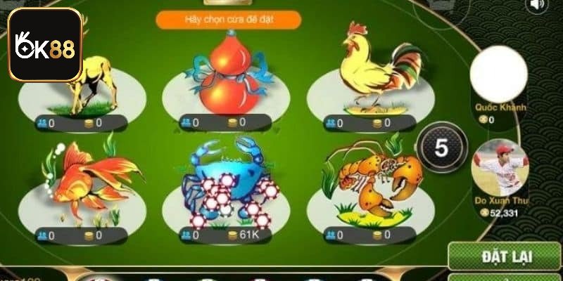 Luật bầu cua trực tuyến đơn giản, dễ học hỏi