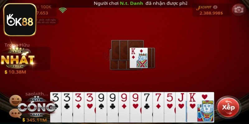 Quy định cóng trong game tiến lên OK88