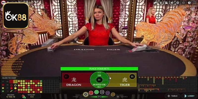 Tính điểm giá trị quân bài Rồng Hổ chuẩn