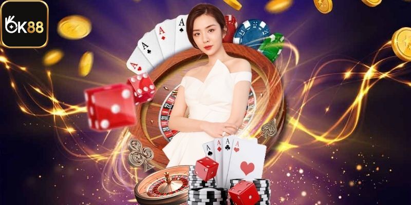 Casino live OK88 sôi động